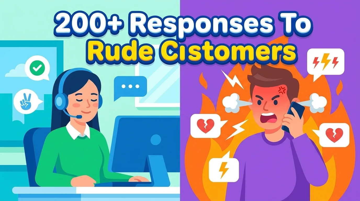 best responses to rude customers