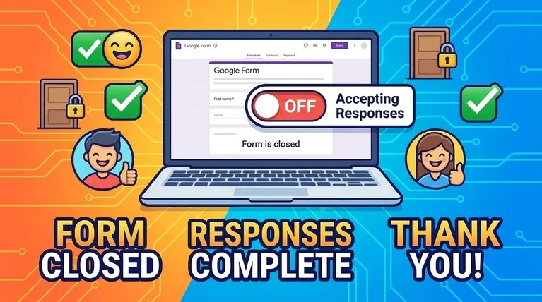 how to turn off responses on google form
