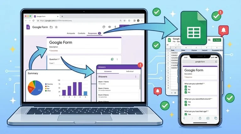 how to view responses on google form